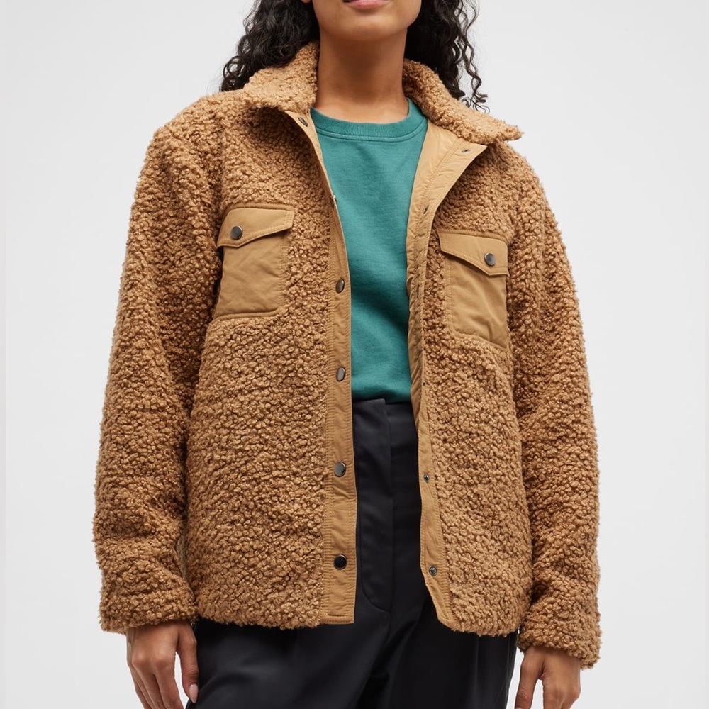 Onia Sherpa Jacket- Camel- M- NWT